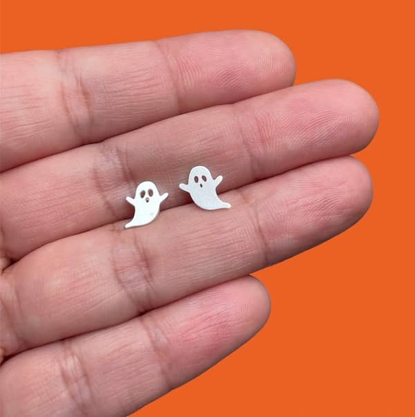 Aros Plata Halloween Ghosts - Unicus Joyas