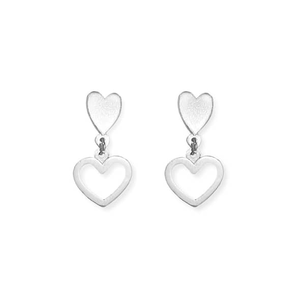 Aros Plata Open Heart - Unicus Joyas