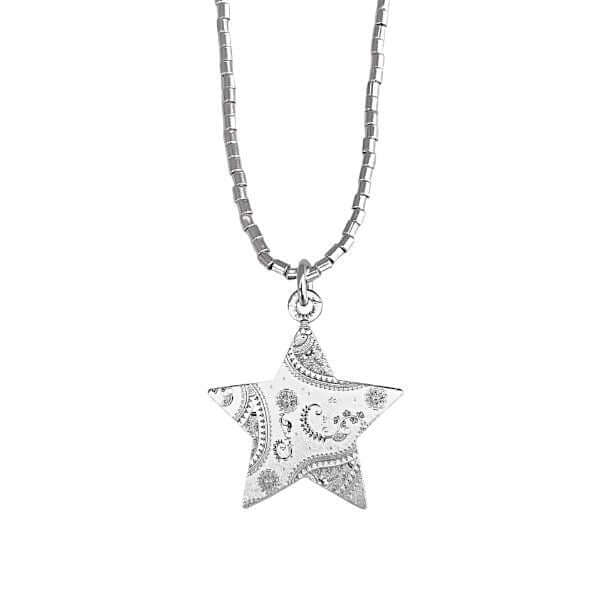 Cadena de Mostacillas Star Paisley Plata - Unicus Joyas