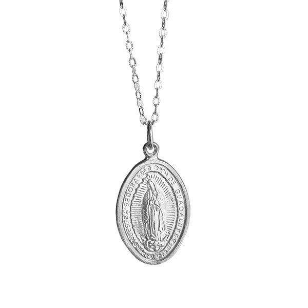 Cadena Virgen De Guadalupe Plata - Unicus Joyas